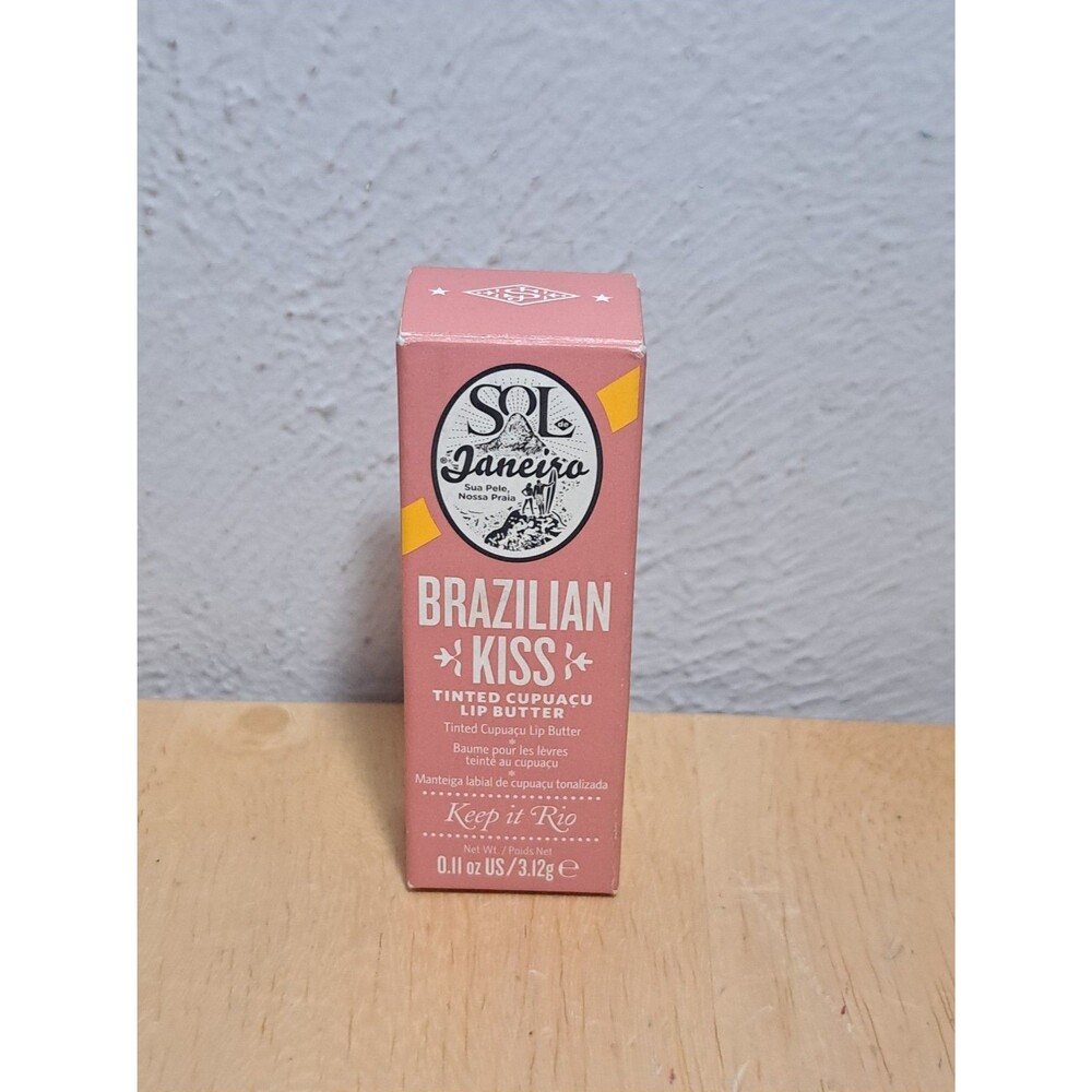 BRAND NEW Sol De Janeiro Brazilian Kiss Tinted Cupuacu Lip Butter Keep It Rio